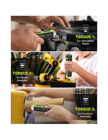 Destornillador Eléctrico WorkBless 3.7V 5Nm 26 Piezas