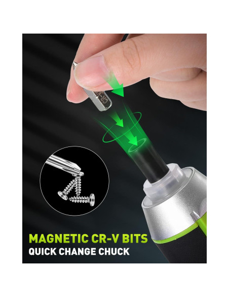 Destornillador Eléctrico WorkBless 3.7V 5Nm 26 Piezas