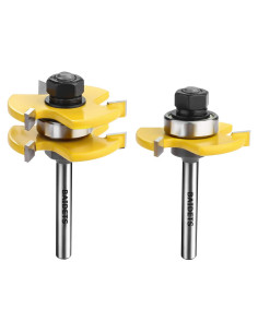Juego de 2 Bits de Router BAIDETS 1/4" para Carpintería