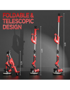 Lijadora de Drywall IMQUALI 8A 950W 7 Velocidades 800-1800RPM 2