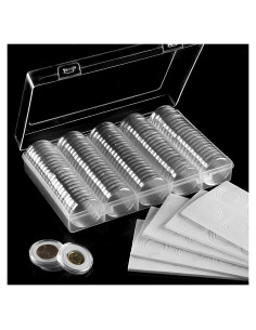 Cápsulas para Monedas FRIMOONY 30mm - 200 Piezas con Juntas