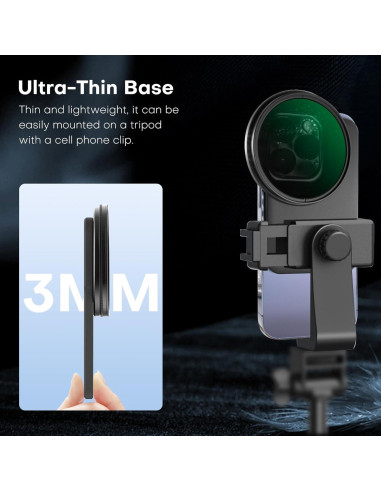 Filtro CPL REYGEAK 67mm para iPhone 6.1" MagSafe