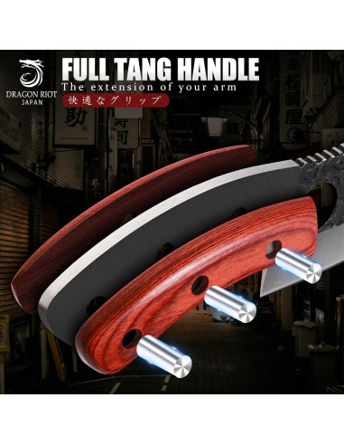 Conjunto de cuchillos de carnicero DRAGON RIOT 3 piezas acero al carbono