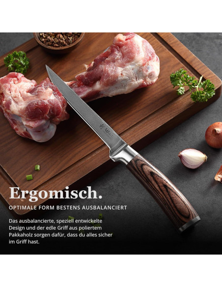 Cuchillo de Deshuesar Damasco Wakoli EDIB 14.6 cm Premium