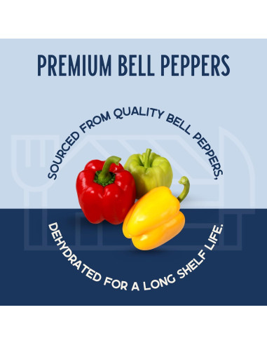 Pimientos Mixtos Secos Harmony House 63.5g - Verduras Deshidratadas