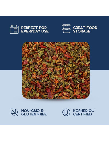 Pimientos Mixtos Secos Harmony House 63.5g - Verduras Deshidratadas