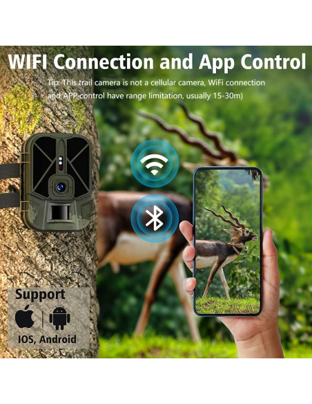 Cámara de sendero WiFi CAMVILD WiFi940Pro 36MP 4K IP66