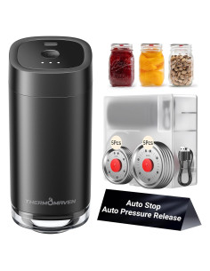 Kit Sellador al Vacío ThermoMaven para Tarros Mason 10 Tapas