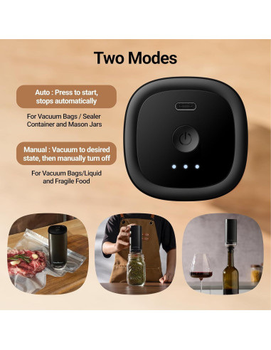 Kit Sellador al Vacío ThermoMaven para Tarros Mason 10 Tapas