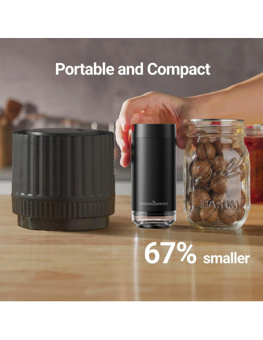 Kit Sellador al Vacío ThermoMaven para Tarros Mason 10 Tapas