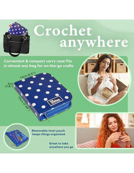 Kit de Ganchillos BeCraftee - 31 Piezas Ergonómicas y Accesorios