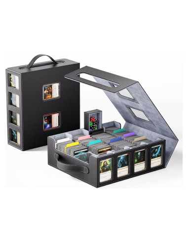 Caja de Almacenamiento de Cartas Dufvrpe 3500+ con Asa y Divisores