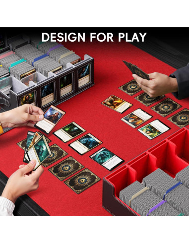 Caja de Almacenamiento de Cartas Dufvrpe 3500+ con Asa y Divisores