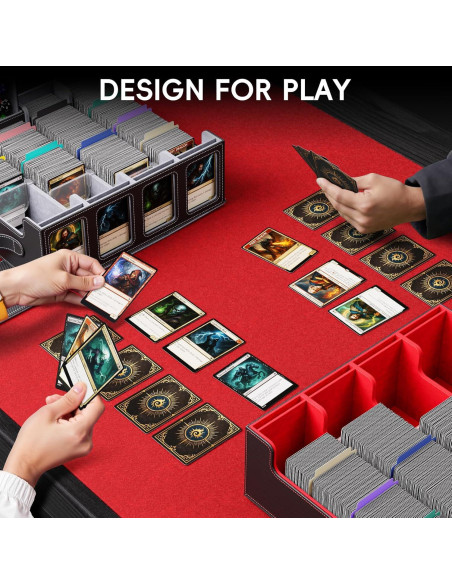 Caja de Almacenamiento de Cartas Dufvrpe 3500+ con Asa y Divisores