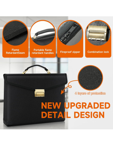 Bolsa de Documentos a Prueba de Fuego Blazetec 36x25cm