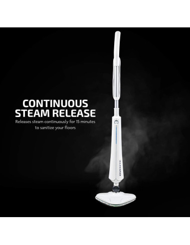 Limpiador de Vapor OVENTE ST405W 1300W Blanco para Pisos