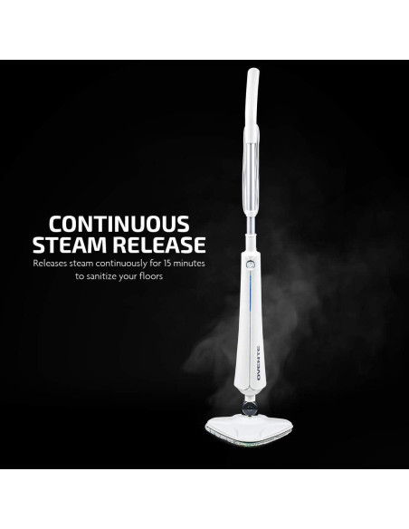 Limpiador de Vapor OVENTE ST405W 1300W Blanco para Pisos