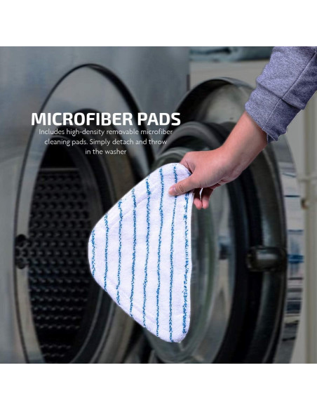 Limpiador de Vapor OVENTE ST405W 1300W Blanco para Pisos