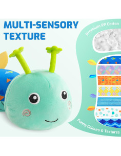 Juguete Musical para Bebés Sumobaby Oruga Azul 3 en 1 2