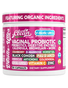 Probioticos Vaginales Clean Nutraceuticals 90 Cápsulas Veganas