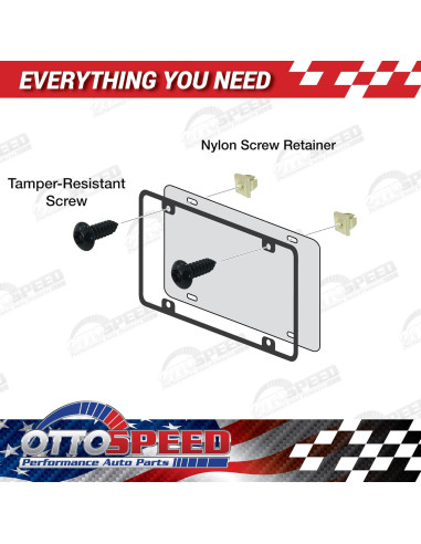 Tornillos de Seguridad Antirrobo OttoSpeed para Placas de Matrícula