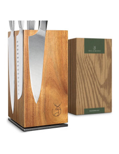 Soporte Magnético para Cuchillos WALDWERK de Madera Acacia 360
