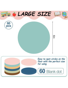 60 Piezas Puntos de Borrado en Seco Boho JarThenaAMCS 15.24 cm 2