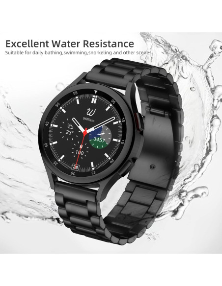 Banda de Acero Inoxidable Lerobo 20mm para Galaxy Watch 7/6/5/4