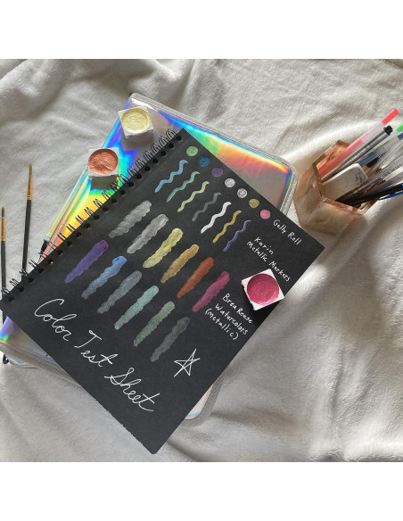 Cuaderno Espiral Negro Unruled 2 Piezas 55 Hojas Papel 70lb