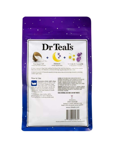 Juego de Baño de Sal Dr Teal's Eucalipto y Melatonina 2x1.36kg