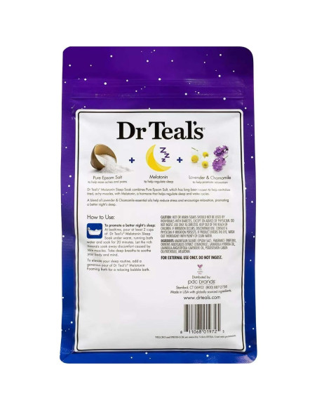 Juego de Baño de Sal Dr Teal's Eucalipto y Melatonina 2x1.36kg
