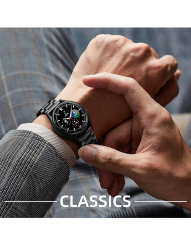 Banda de Acero Inoxidable Lerobo 20mm para Galaxy Watch 7/6/5/4