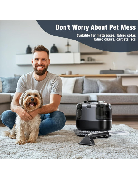 Limpiadora de Alfombras LQHUE 503 500W 18Kpa Portátil