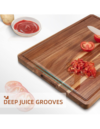 Tabla de Cortar Grande DYTesa de Madera de Acacia 50.8x38.1cm