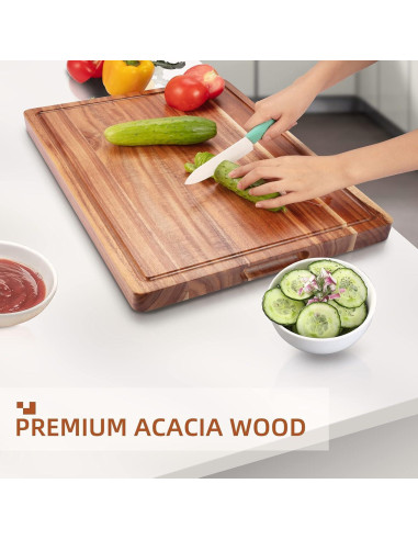Tabla de Cortar Grande DYTesa de Madera de Acacia 50.8x38.1cm
