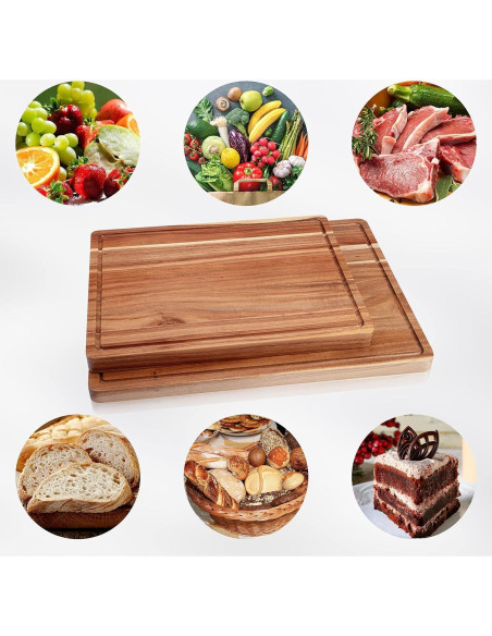 Tabla de Cortar Grande DYTesa de Madera de Acacia 50.8x38.1cm