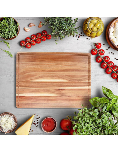 Tabla de Cortar Grande DYTesa de Madera de Acacia 50.8x38.1cm