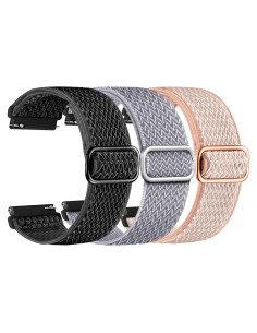 Correas de Nylon Elástico 22mm GloryFit T80 T70 T60 T50 P99 P98 - Paquete de 3