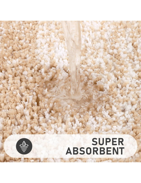 Conjunto de Alfombrillas de Baño Bsmathom 4 Piezas Antideslizante