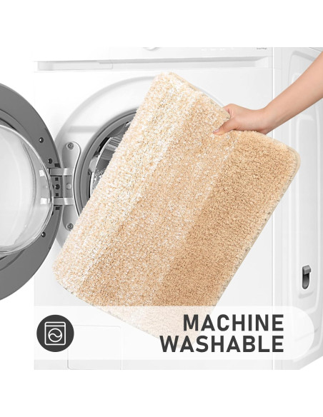 Conjunto de Alfombrillas de Baño Bsmathom 4 Piezas Antideslizante