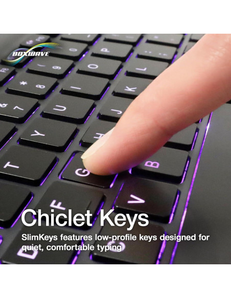 Teclado Bluetooth BoxWave SlimKeys Retroiluminado Negro