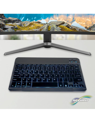 Teclado Bluetooth BoxWave SlimKeys Retroiluminado Negro