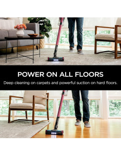 Aspiradora Inalámbrica Shark IZ362H, HEPA, 40 min, Rojo 2