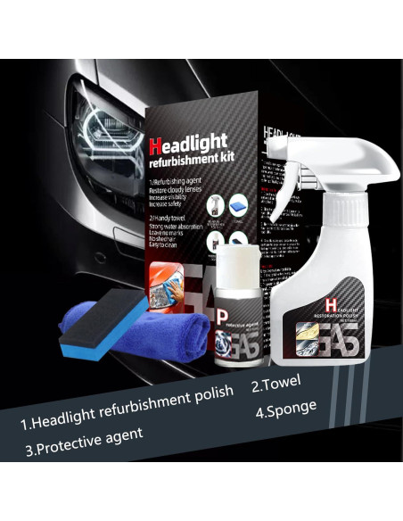 Kit de Restauración de Faros Nmoiat - Limpieza y Pulido Kit de Restauración de Faros Nmoiat - Limpieza y Pulido