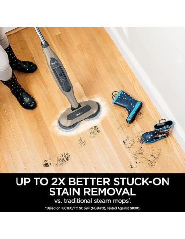 Mopa de Vapor Shark S7001 3 Modos, 4 Almohadillas Lavables