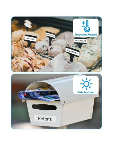 Cintas de Etiquetas Weemay 5-Pack 12mm Laminadas Blancas TZe 231