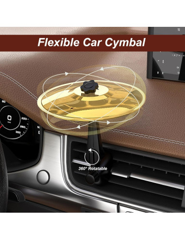 Cimbal de Aire para Coche INNOWARMER Dorado - Gadget Musical