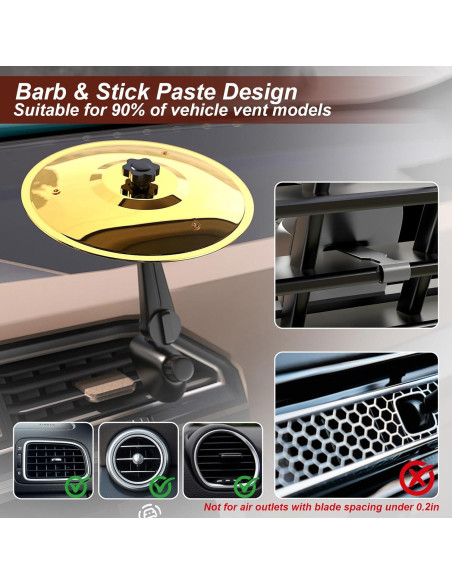 Cimbal de Aire para Coche INNOWARMER Dorado - Gadget Musical Cimbal de Aire para Coche INNOWARMER Dorado - Gadget Musical