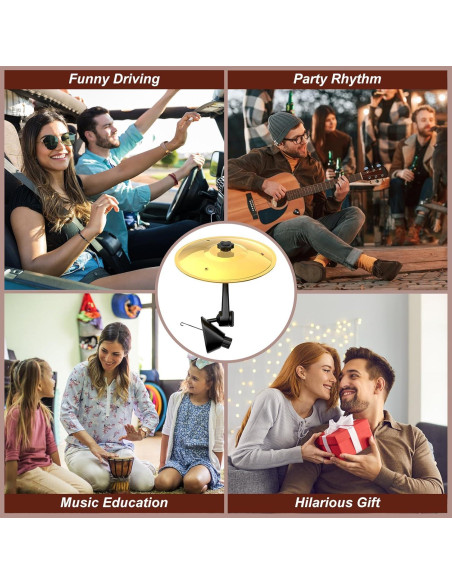 Cimbal de Aire para Coche INNOWARMER Dorado - Gadget Musical Cimbal de Aire para Coche INNOWARMER Dorado - Gadget Musical