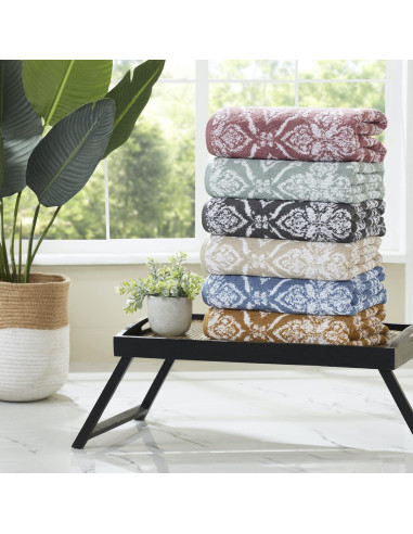 Conjunto de Toallas Jacquard Reversible Modern Threads 6 Piezas